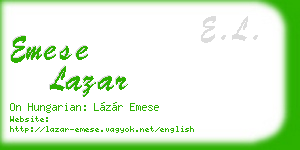 emese lazar business card